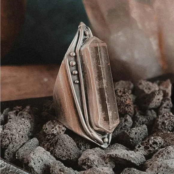 Acid Queen Lodolite Amplifier Ring, Size 7.25 - Picture 7 of 14